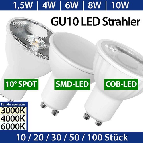 10er gu10 led spot - 10er,