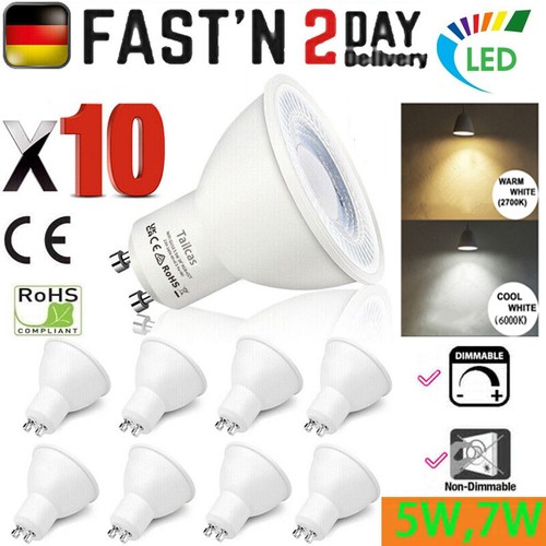 Stk gu10 led - 10, birnen