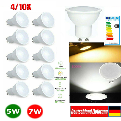 10x gu10 led - 4/10x,