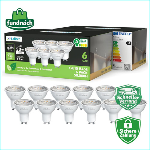 Gu10 led lampe - gu10, 345lm