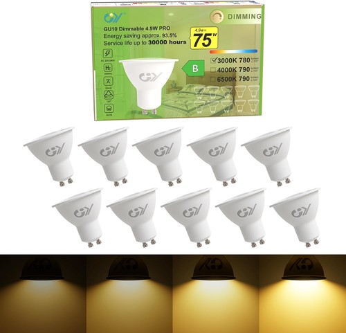 Gu10 led lampe dimmbar 9w - gu10,