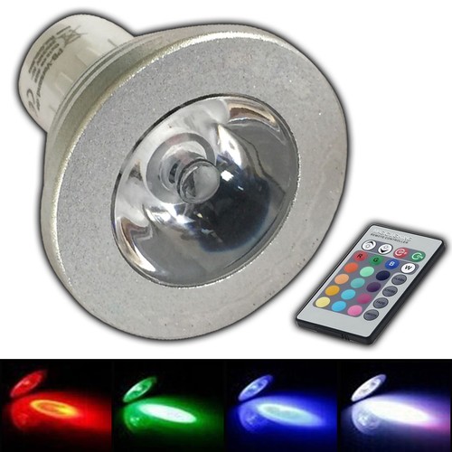 Gu10 rgb farblicht led - led, 4w