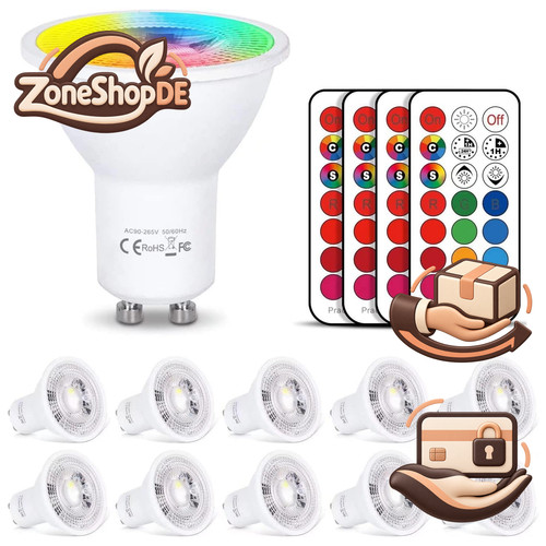 Led lampe gu10 warmweiß - led, +