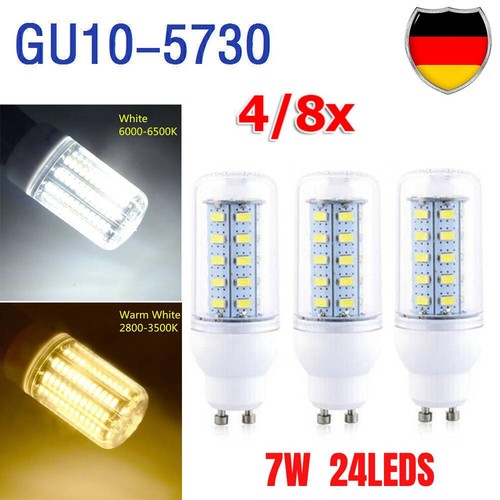 8stk gu10 led leuchtmittel - gu10,