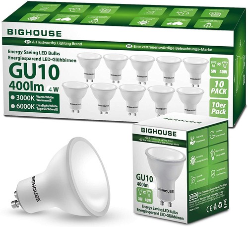Gu10 led lampe ersetzt 40w - gu10,